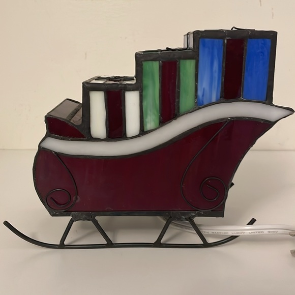Stain glass/Metal Sleigh - Picture 7 of 13